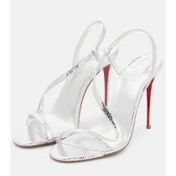 Christian Louboutin Rosalie Metallic Leather Sandals 9 Christian Louboutin Rosalie Metallic Leather Sandals -Christian Louboutin Sales unnamed file 100
