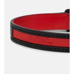 Christian Louboutin Loubicollar XS Leather Dog Collar