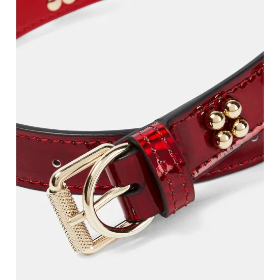 Christian Louboutin Loubicollar M Embellished Leather Dog Collar 1 Christian Louboutin Loubicollar M Embellished Leather Dog Collar