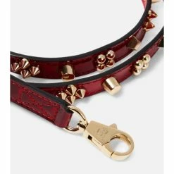 Christian Louboutin Loubileash M Embellished Leather Dog Leash