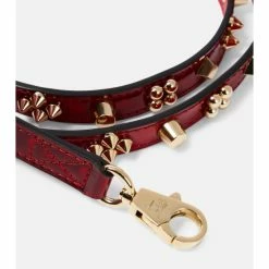 Christian Louboutin Loubileash S Embellished Leather Dog Leash