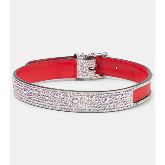 Christian Louboutin Loubicollar M Leather Dog Collar 1 Christian Louboutin Loubicollar M Leather Dog Collar