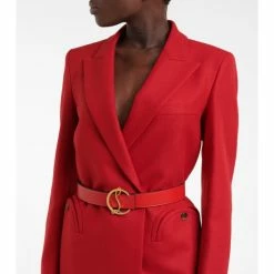 Christian Louboutin CL Logo Leather Belt