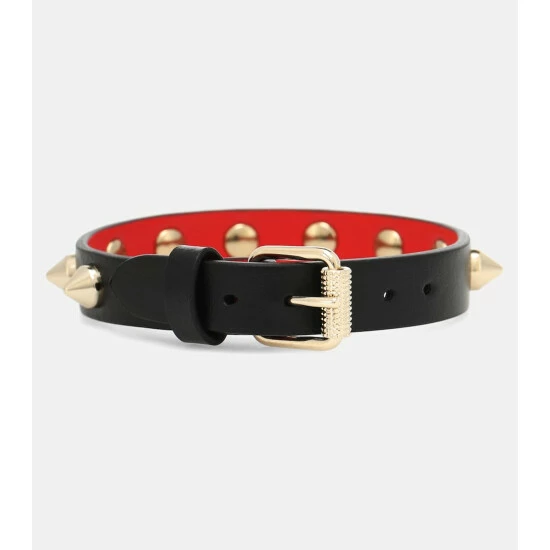 Christian Louboutin Loubilink Leather Bracelet 1 Christian Louboutin Loubilink Leather Bracelet