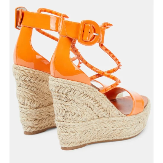 Christian Louboutin Chocazeppa 120 Embellished Wedge Sandals 2 Christian Louboutin Chocazeppa 120 Embellished Wedge Sandals - Image 2