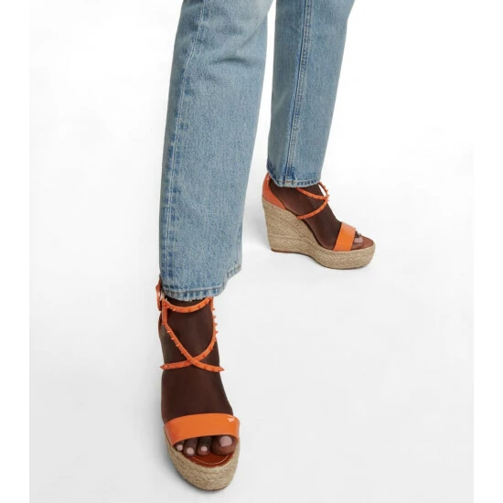 Christian Louboutin Chocazeppa 120 Embellished Wedge Sandals 3 Christian Louboutin Chocazeppa 120 Embellished Wedge Sandals - Image 3