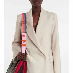 Christian Louboutin Leather-trimmed Shoulder Strap