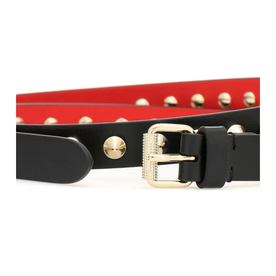 Christian Louboutin Loubispikes Leather Belt 2 Christian Louboutin Loubispikes Leather Belt - Image 2