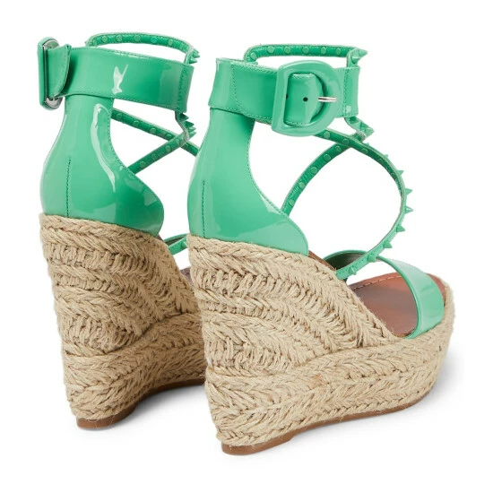 Christian Louboutin Chocazeppa 120 Embellished Wedge Sandals 2 Christian Louboutin Chocazeppa 120 Embellished Wedge Sandals - Image 2