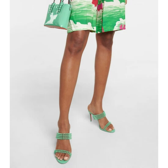 Christian Louboutin Spike Only 85 PVC And Leather Sandals 3 Christian Louboutin Spike Only 85 PVC And Leather Sandals - Image 3