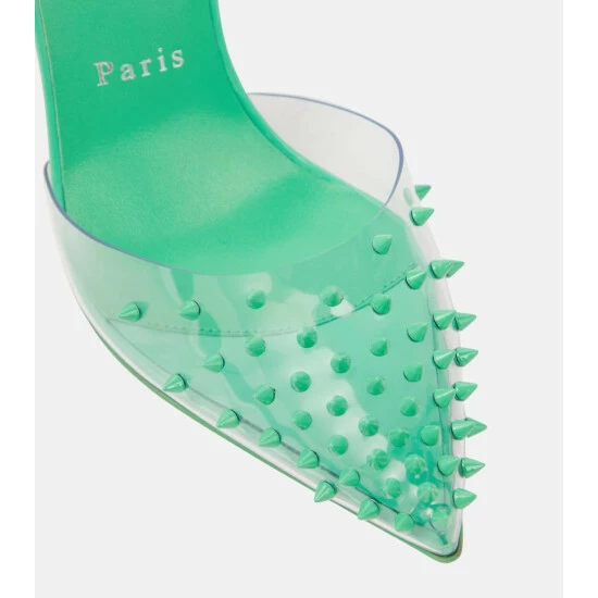 Christian Louboutin Spikoo 100 PVC And Leather Pumps 5 Christian Louboutin Spikoo 100 PVC And Leather Pumps - Image 5