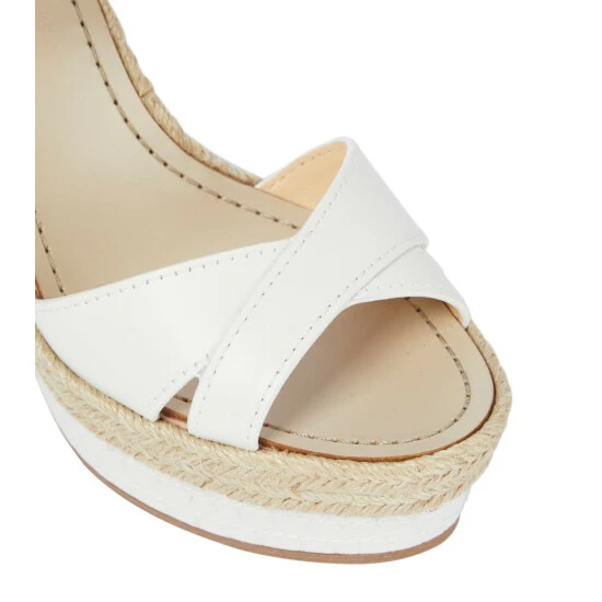 Christian Louboutin Almerio 120 Leather Espadrille Wedges 5 Christian Louboutin Almerio 120 Leather Espadrille Wedges - Image 5