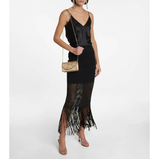 Christian Louboutin Loubi54 Metallic Leather Shoulder Bag 4 Christian Louboutin Loubi54 Metallic Leather Shoulder Bag - Image 4