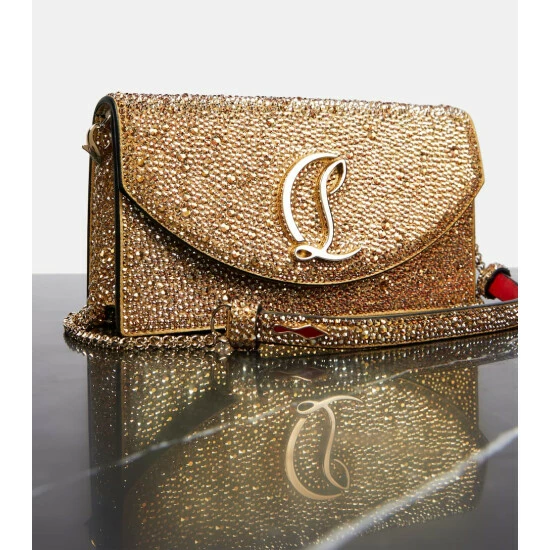 Christian Louboutin Loubi54 Metallic Leather Shoulder Bag 5 Christian Louboutin Loubi54 Metallic Leather Shoulder Bag - Image 5