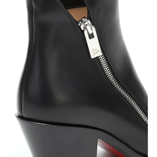 Christian Louboutin Santiazip 65 Leather Ankle Boots 5 Christian Louboutin Santiazip 65 Leather Ankle Boots - Image 5