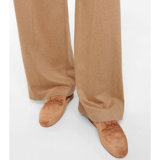 Christian Louboutin Navy Coolito Donna Suede Slippers 3 Christian Louboutin Navy Coolito Donna Suede Slippers - Image 3