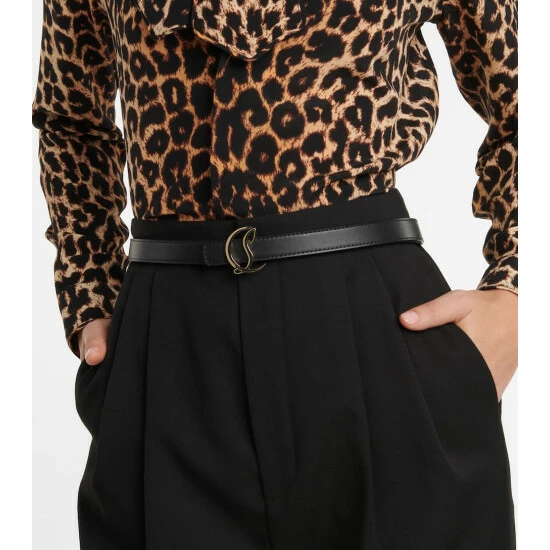 Christian Louboutin Logo Leather Belt 1 Christian Louboutin Logo Leather Belt