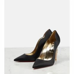 Christian Louboutin Lipstrass Crêpe Crystal-embellished Pumps 9 Christian Louboutin Lipstrass Crêpe Crystal-embellished Pumps -Christian Louboutin Sales unnamed file 13