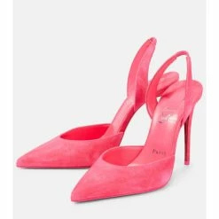 Christian Louboutin O Kate 100 Suede Slingback Pumps -Christian Louboutin Sales unnamed file 1307
