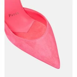 Christian Louboutin O Kate 100 Suede Slingback Pumps -Christian Louboutin Sales unnamed file 1308