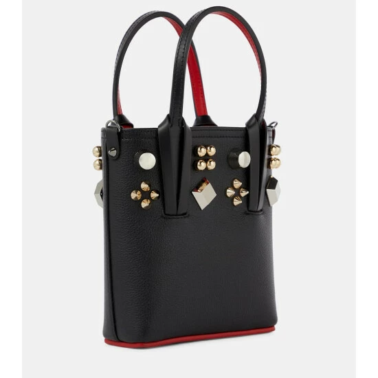 Christian Louboutin Cabata Mini Embellished Leather Tote 3 Christian Louboutin Cabata Mini Embellished Leather Tote - Image 3