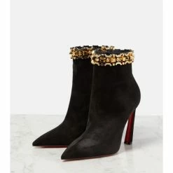 Christian Louboutin Asteroispikes Embellished Suede Ankle Boots -Christian Louboutin Sales unnamed file 133