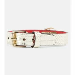 Christian Louboutin Loubilink Lizard-effect Leather Bracelet