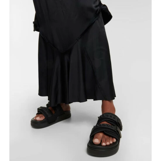 Christian Louboutin Daddy Pool Flat Leather Sandals 3 Christian Louboutin Daddy Pool Flat Leather Sandals - Image 3