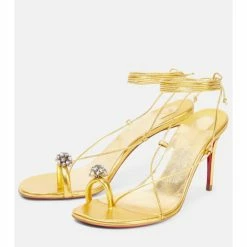Christian Louboutin Just Un Fil Embellished Leather Sandals 8 Christian Louboutin Just Un Fil Embellished Leather Sandals -Christian Louboutin Sales unnamed file 1416