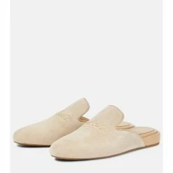 Christian Louboutin Navy Coolito Donna Suede Slippers -Christian Louboutin Sales unnamed file 1421