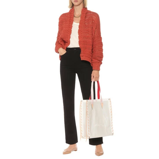 Christian Louboutin Cabalace Small Leather-trimmed Tote 4 Christian Louboutin Cabalace Small Leather-trimmed Tote - Image 4