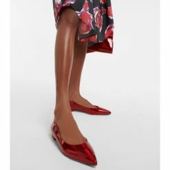 Christian Louboutin Hot Chickita Patent Leather Ballet Flats 7 Christian Louboutin Hot Chickita Patent Leather Ballet Flats -Christian Louboutin Sales unnamed file 146