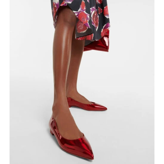 Christian Louboutin Hot Chickita Patent Leather Ballet Flats 3 Christian Louboutin Hot Chickita Patent Leather Ballet Flats - Image 3