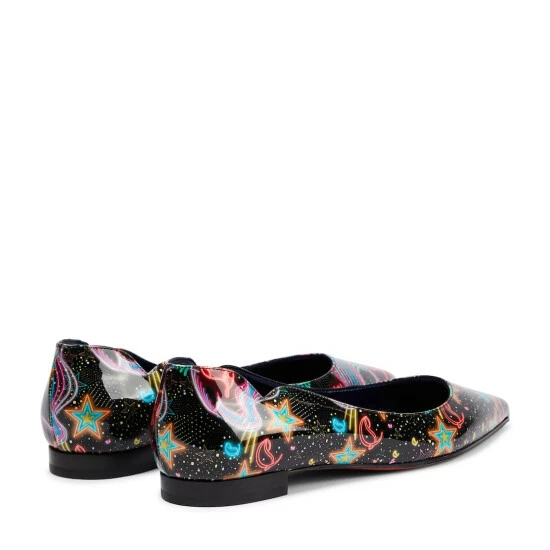 Christian Louboutin Hot Chickita Printed Patent Leather Ballet Flats 2 Christian Louboutin Hot Chickita Printed Patent Leather Ballet Flats - Image 2