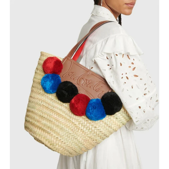 Christian Louboutin Loubishore Embellished Basket Bag 1 Christian Louboutin Loubishore Embellished Basket Bag