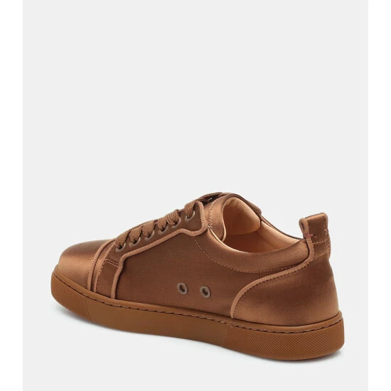 Christian Louboutin Louis Junior Silk-satin Sneakers 2 Christian Louboutin Louis Junior Silk-satin Sneakers - Image 2