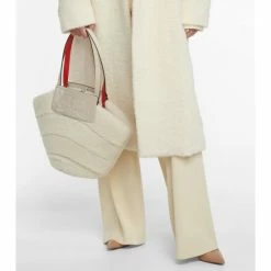 Christian Louboutin Loubishore Large Shearling Tote
