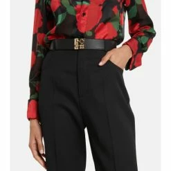 Christian Louboutin Carasky Embellished Leather Belt