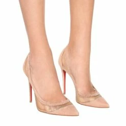 Christian Louboutin Galativi 100 Suede And Mesh Pumps 7 Christian Louboutin Galativi 100 Suede And Mesh Pumps -Christian Louboutin Sales unnamed file 1567