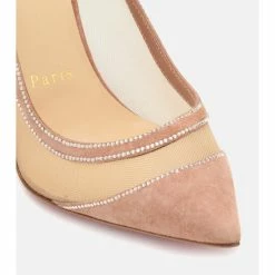 Christian Louboutin Galativi 100 Suede And Mesh Pumps 9 Christian Louboutin Galativi 100 Suede And Mesh Pumps -Christian Louboutin Sales unnamed file 1569