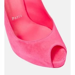 Christian Louboutin Lace Up NVP Suede Peep-toe Pumps -Christian Louboutin Sales unnamed file 1593