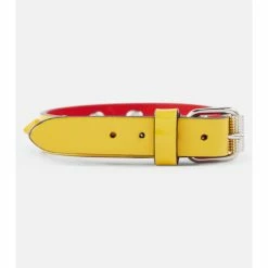 Christian Louboutin Loubilink Embellished Leather Bracelet