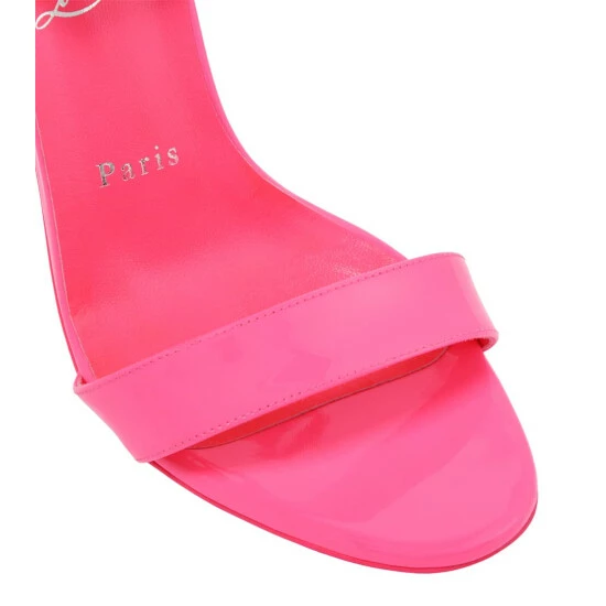 Christian Louboutin Loubigirl 100 Patent Leather Sandals 5 Christian Louboutin Loubigirl 100 Patent Leather Sandals - Image 5