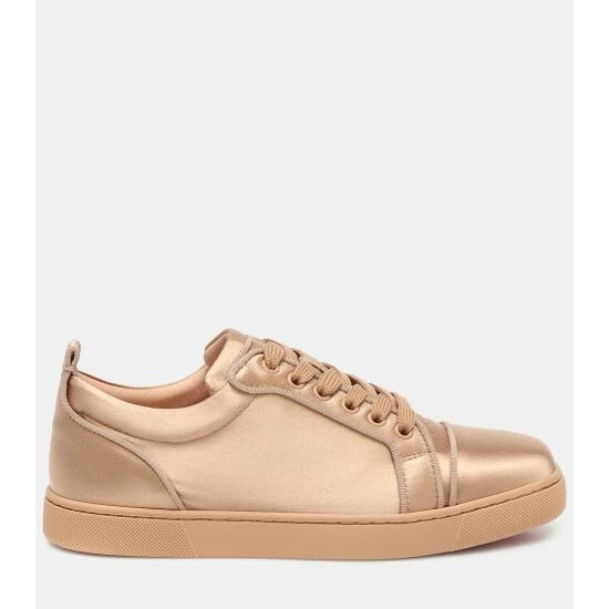 Christian Louboutin Louis Junior Silk-satin Sneakers 4 Christian Louboutin Louis Junior Silk-satin Sneakers - Image 4