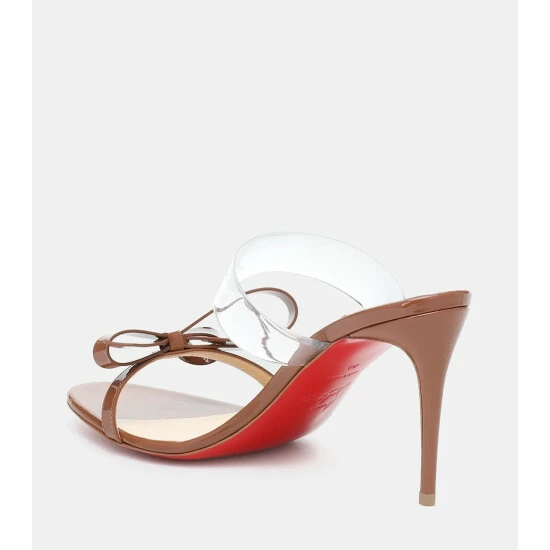 Christian Louboutin Just Nodo 85 PVC And Patent Leather Sandals 2 Christian Louboutin Just Nodo 85 PVC And Patent Leather Sandals - Image 2