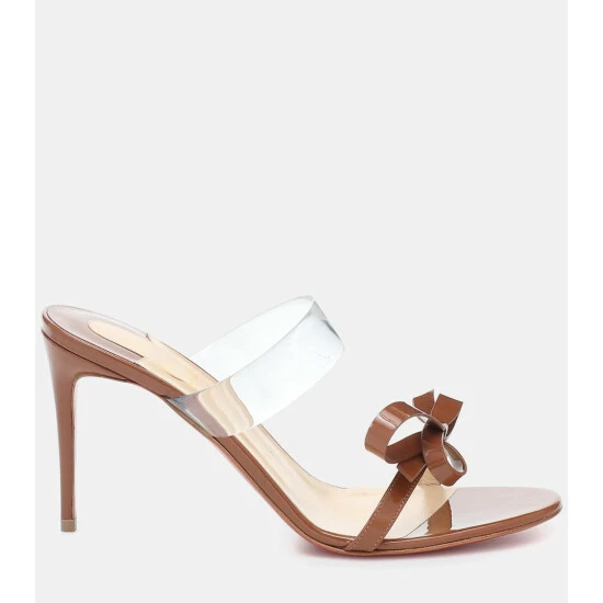 Christian Louboutin Just Nodo 85 PVC And Patent Leather Sandals 4 Christian Louboutin Just Nodo 85 PVC And Patent Leather Sandals - Image 4