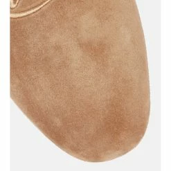 Christian Louboutin Navy Coolito Donna Suede Slippers -Christian Louboutin Sales unnamed file 1658