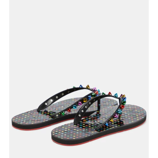 Christian Louboutin Loubi Flip Spikes Donna Thong Sandals 2 Christian Louboutin Loubi Flip Spikes Donna Thong Sandals - Image 2