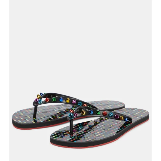 Christian Louboutin Loubi Flip Spikes Donna Thong Sandals 4 Christian Louboutin Loubi Flip Spikes Donna Thong Sandals - Image 4