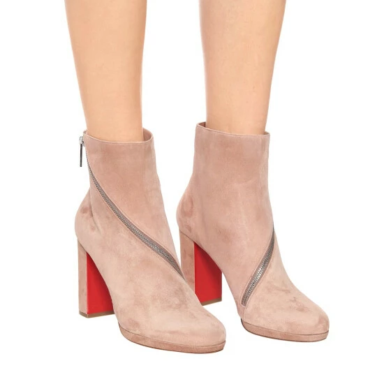 Christian Louboutin Birgitta 100 Suede Ankle Boots 3 Christian Louboutin Birgitta 100 Suede Ankle Boots - Image 3